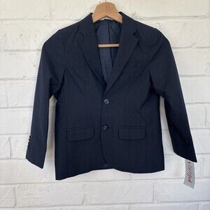 Cat & Jack Boys Navy Blue Blazer Jacket Size 7 NWT Formal Suit Coat w/ Shoulder